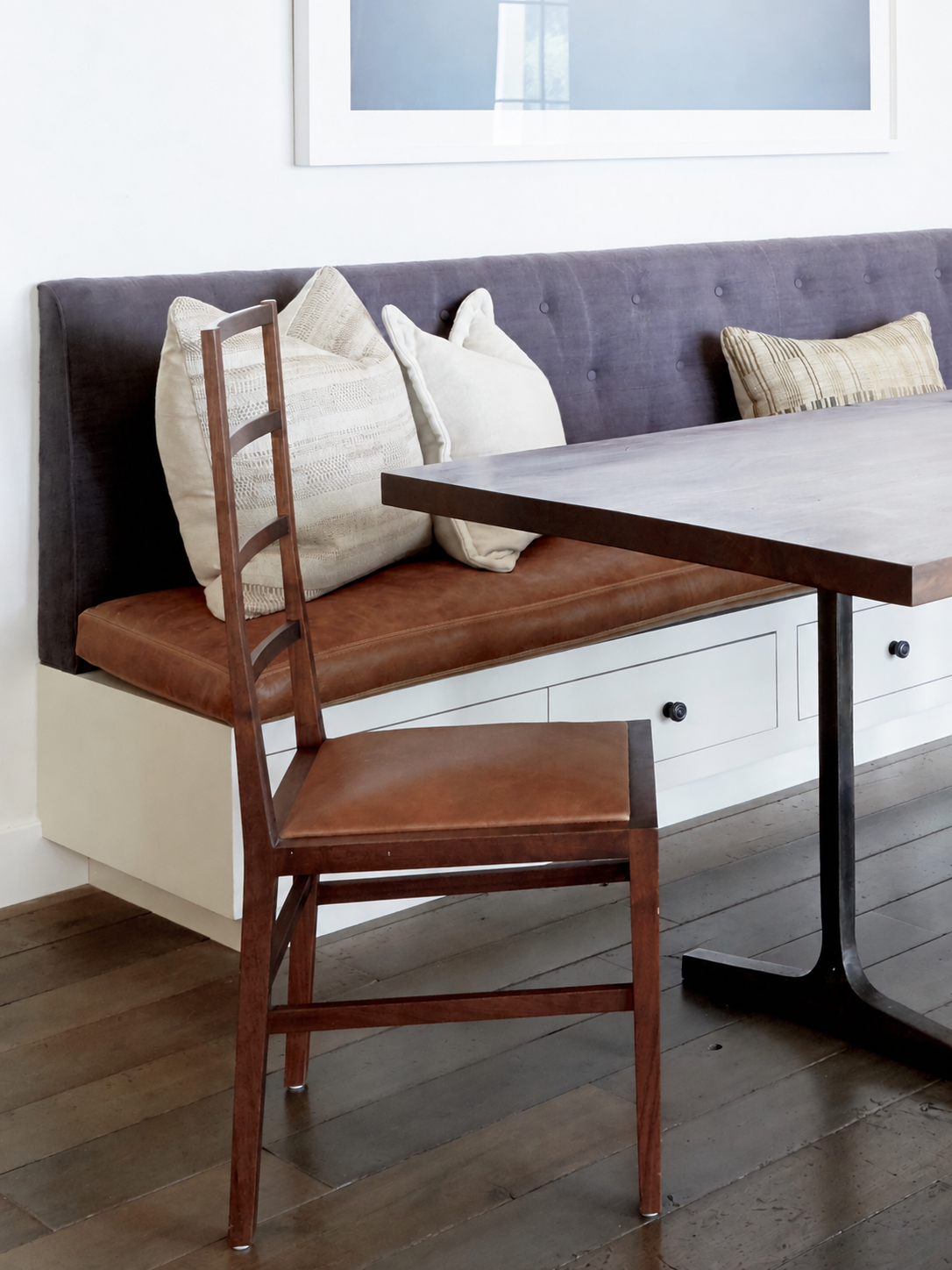 Dining banquette detail